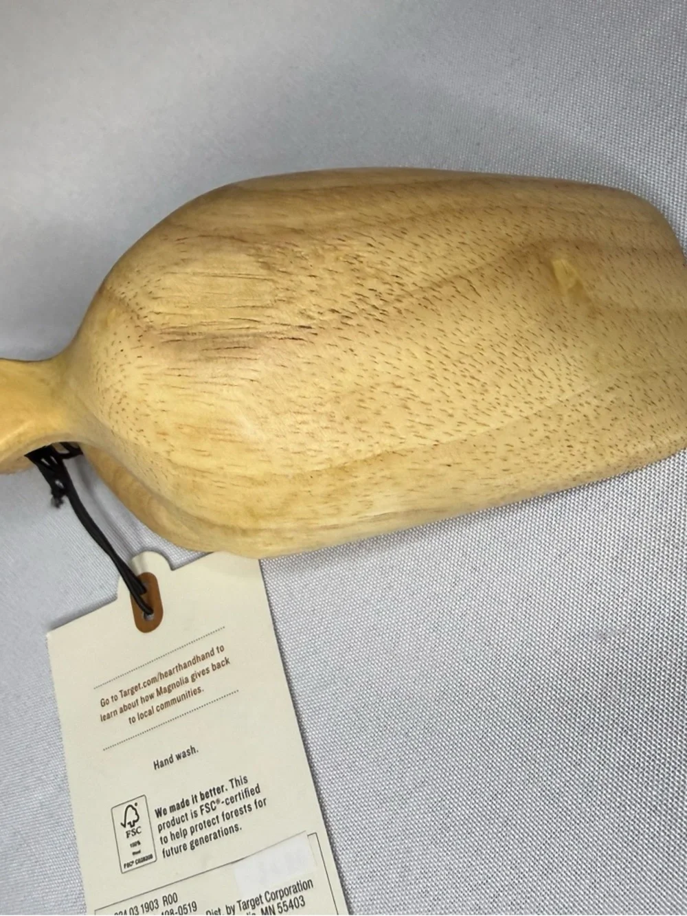 Hearth & Hand Wooden Small Serving Scoops - Natural Light Wood (Set of 2) - NWT - Picture 7 of 8